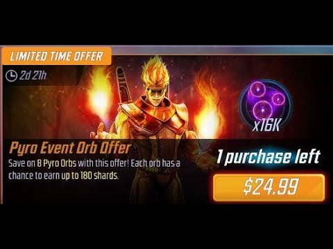 Pyro Orb Opening - Marvel Strike Force