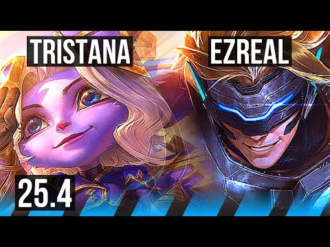 TRISTANA vs EZREAL (MID) | 44k DMG, 13/3/11, Dominating | KR Challenger | 25.4