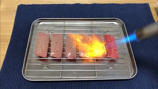 【肉×ASMR】黒毛和牛ばらカルビを炙ってみた【飯テロ】