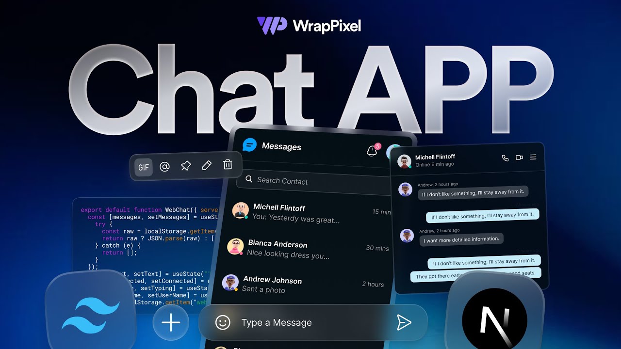 Build a Realtime Chat App with Next.js, Socket.IO & Clerk Auth| Full Stack Tutorial 2025 | WrapPixel