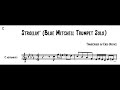 Strollin' - Blue Mitchell Trumpet Solo Transcription #jazz #trumpet #solo  #Strollin