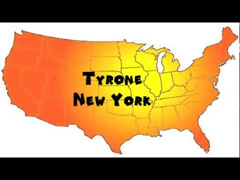 How to Say or Pronounce USA Cities — Tyrone, New York