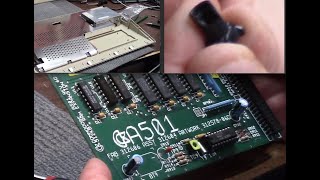 Amiga 500 Keys  A501 repair  wall stuff and Beer!
