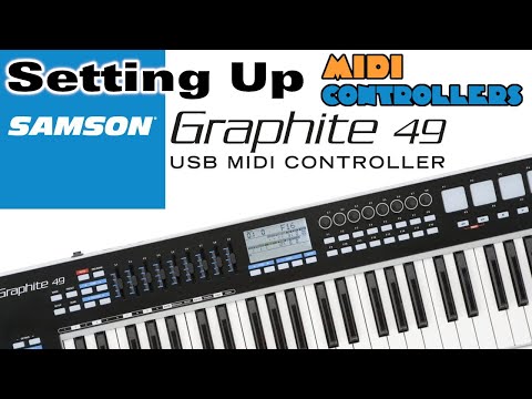 Samson Graphite 49 USB MIDI Keyboard Controller 2010s - Black/White image 6