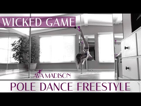 Wicked Game : Black & White, Purple Heels : Pole Dance Freestyle