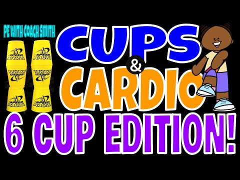 Cups & Cardio 6 Cup Edition- Speedstacks  Warm Up  Activity