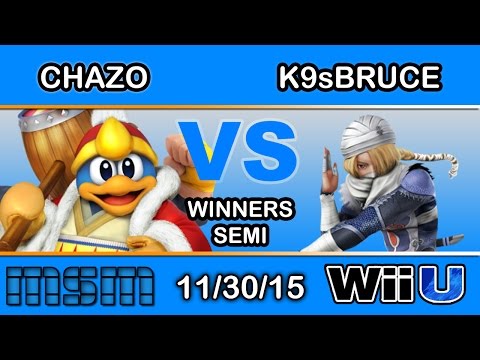 MSM #26 – PC | Chazo (King DeDeDe) Vs. DP | K9sBruce (Sheik) Winners Semi - Smash Wii U