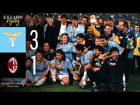 ⏪ Highlights Coppa Italia 1997/1998 | Lazio-Milan 3-1