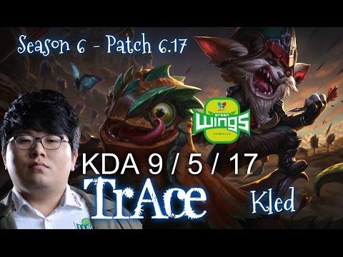 JAG TrAce KLED vs GNAR Top - Patch 6.17 KR Ranked | League of Legends