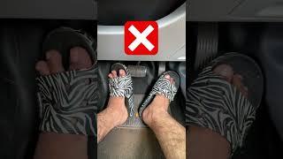 Foot positions While Driving An Automatic Car🚗 #driving #drivinglessons #shorts