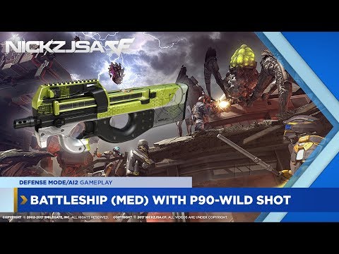 P90-Wild Shot on Battleship (Defense Mode/ZLM2 Gameplay) | CROSSFIRE China 2.0 EXP