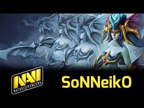 Naga Siren SoNNeikO vs Invoker Dendi | DOTA 2