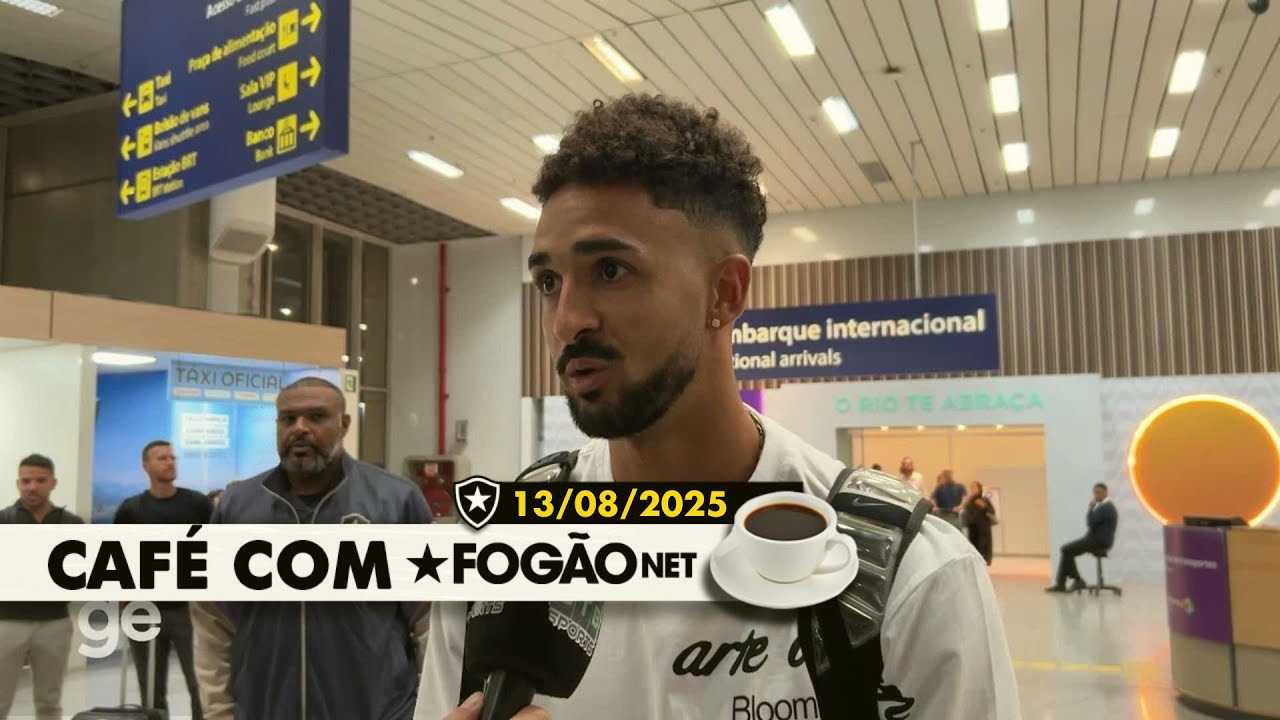 LIVE CAFÉ COM FOGÃONET | Chris Ramos chega ao Rio; Botafogo terá casa cheia na Libertadores