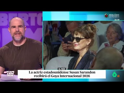 Alberto Rey opina sobre el Goya Internacional 2026 a Susan Sarandon - Zapeando
