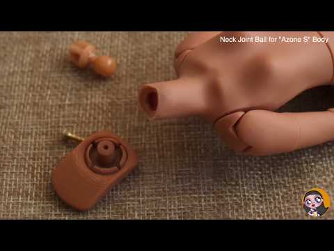 PalmaJoint v1.2S - Neck Joint Ball for Blythe fake. "Azone S" body.