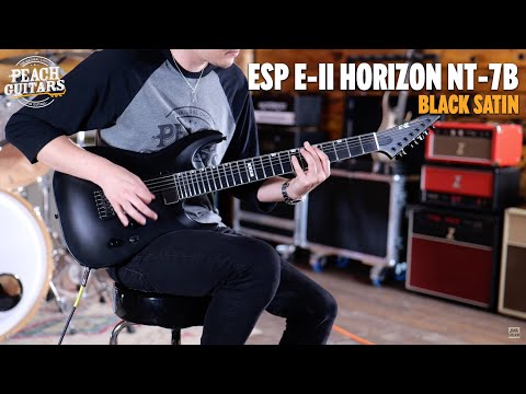 ESP E-II Horizon NT-7B Hipshot 2018 Black Satin image 10