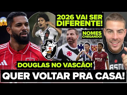 DOUGLAS LUIZ QUER VOLTAR PRA CASA! QUER JOGAR NO VASCO EM 2026! JOIA COLOMBIANA A CAMINHO! E MUITO+