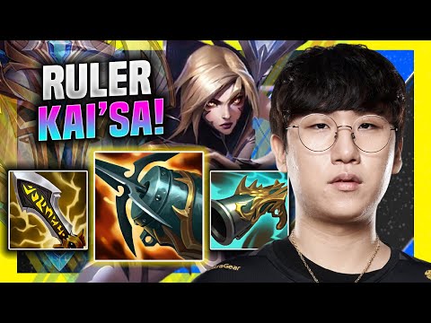 RULER IS SO GOOD WITH KAI'SA! - GEN Ruler Plays Kai'sa ADC vs Ezreal! | Season 11