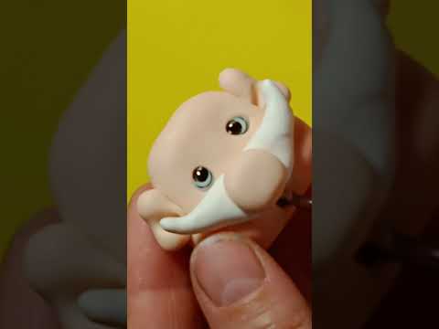 Aplique de Papai Noel em biscuit