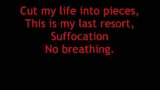 Papa Roach Last Resort Lyrics