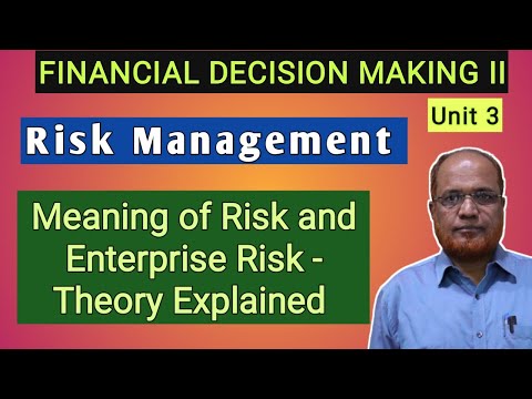 Financial Decision Making II I Decision Analysis I Unit 1 I Part 1 I Hasham Ali Khan I
