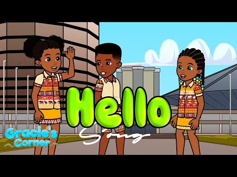 Hello Song | Swahili Greetings with Gracie’s Corner | Nursery Rhymes + Kids Songs