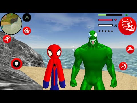 Amazing Spider-StickMan Rope Hero Vs Power Spider Rope Hero 2 - Android Gameplay