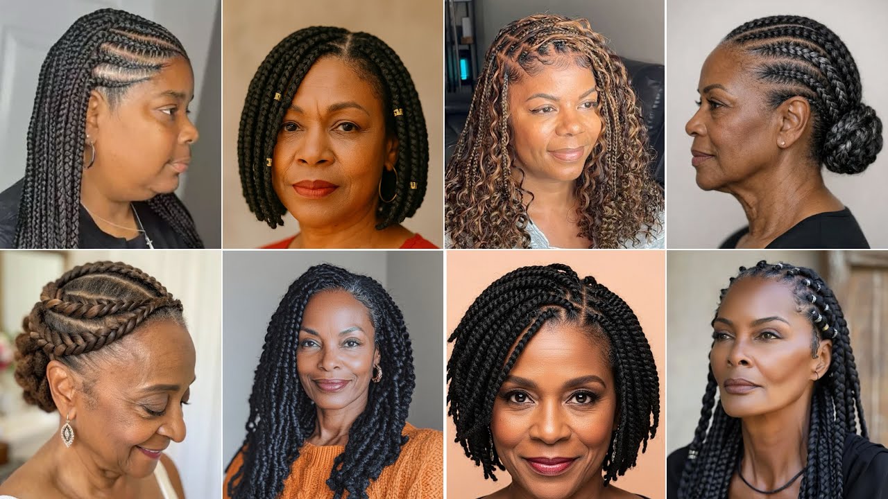 50+ Timeless Braids for Older Black Women 2026 🔥🔥Elegant & Low-Maintenance Styles You’ll Love