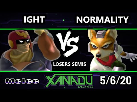 S@X 352 Onine Losers Semis - ight (Captain Falcon) Vs. Normality (Fox) Smash Melee - SSBM