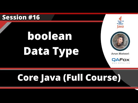 Core Java Part 16 Boolean Data Type