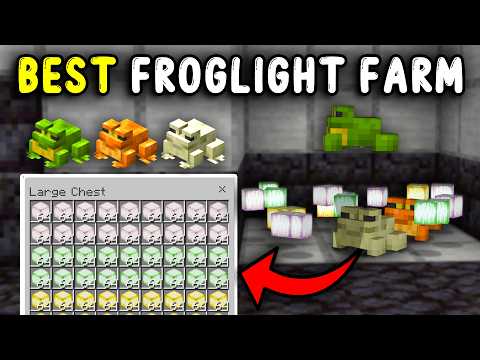 BEST FROGLIGHT Farm Minecraft Bedrock 1.21! (10+ STACKS /H)