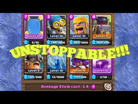 Unstoppable deck! Arena 9 Clash Royale