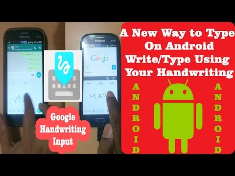 Google Handwriting Input | write using your Handwriting to Android Phone Video