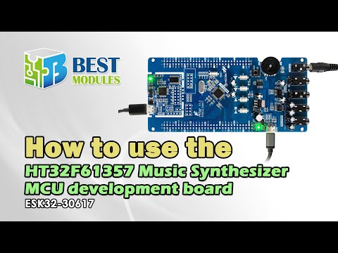 [Best Modules] How to use the ESK32-30617 HT32F61357 Music Synthesizer MCU development board?