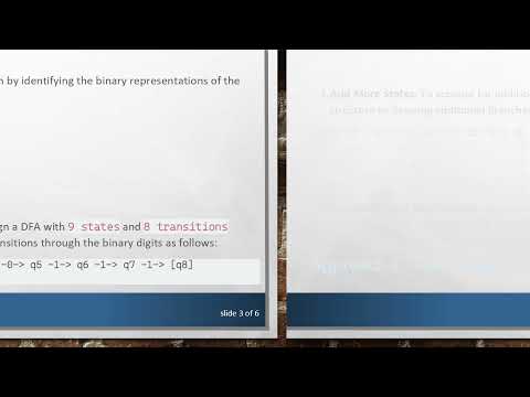 How to Draw a DFA for Accepting Binary Numbers in a Specific Range