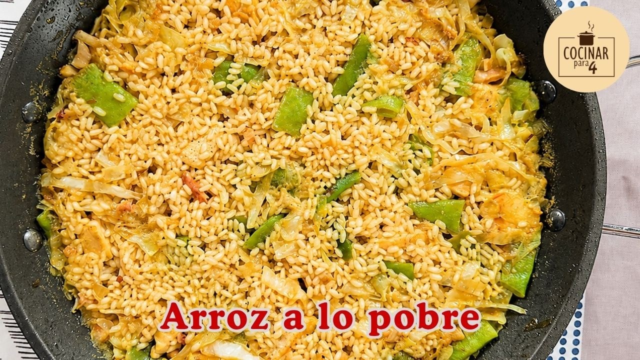 Arroz a lo pobre: comida casera, económica y sabrosa