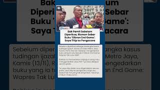 Rismon Sebar Buku 'Gibran End Game' sebelum Diperiksa: Siapa Tau Terjadi Hal yang Tak Diinginkan