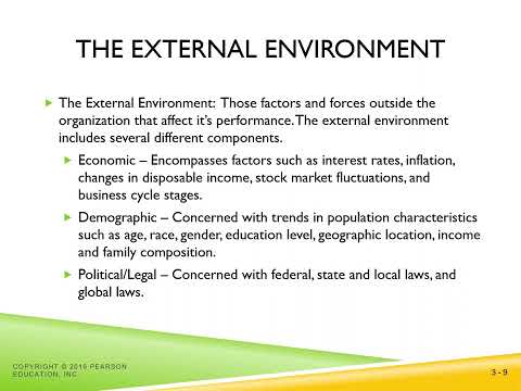 BUS 101 Ch 03 Managing the Environment and the Organization s Culture