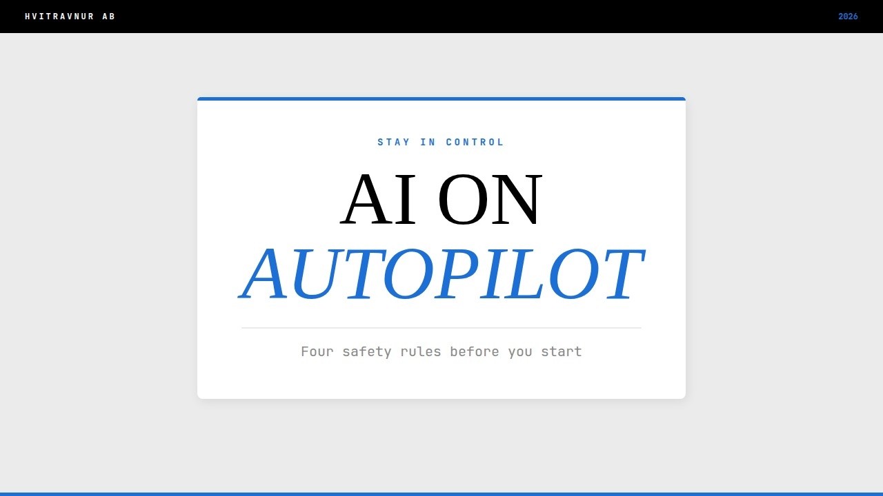 How to Set Up Autonomous AI Agents Safely