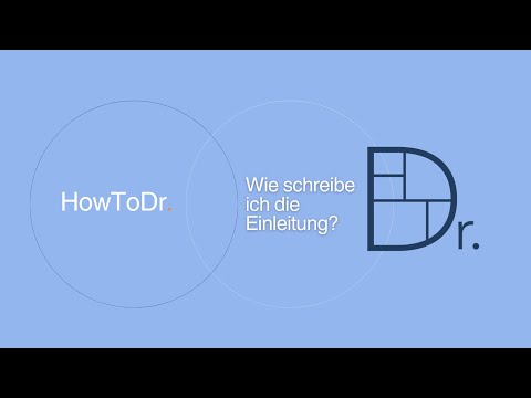 Die Einleitung meiner Doktorarbeit