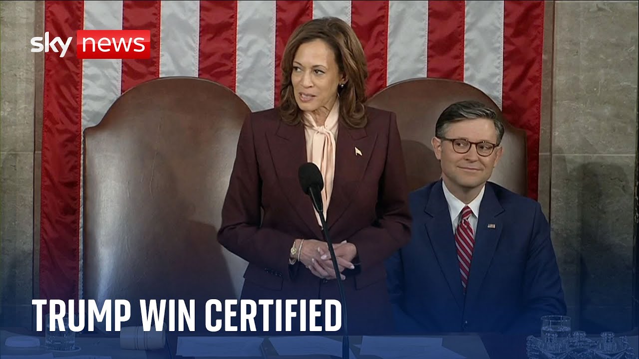 US president-elect Donald Trump's victory certified by defeated rival Kamala Harris
