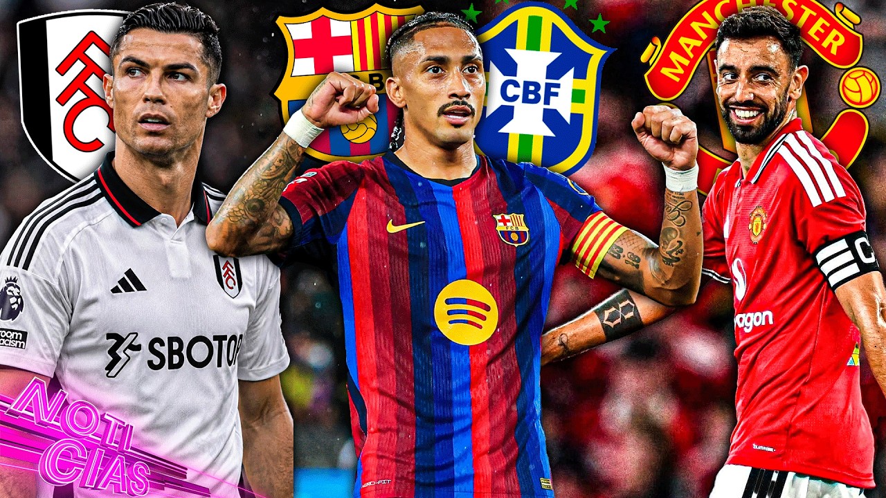 Raphinha preocupa al Barca | United NO tiene de qué preocuparse | Pidió a CR7 para el Fullham