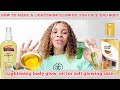 HOW TO MIX LIGHTENING GLOW BODY OIL FOR FACE AND BODY GLOW AND SHINE USING THIS OIL SIMPLE METHOD