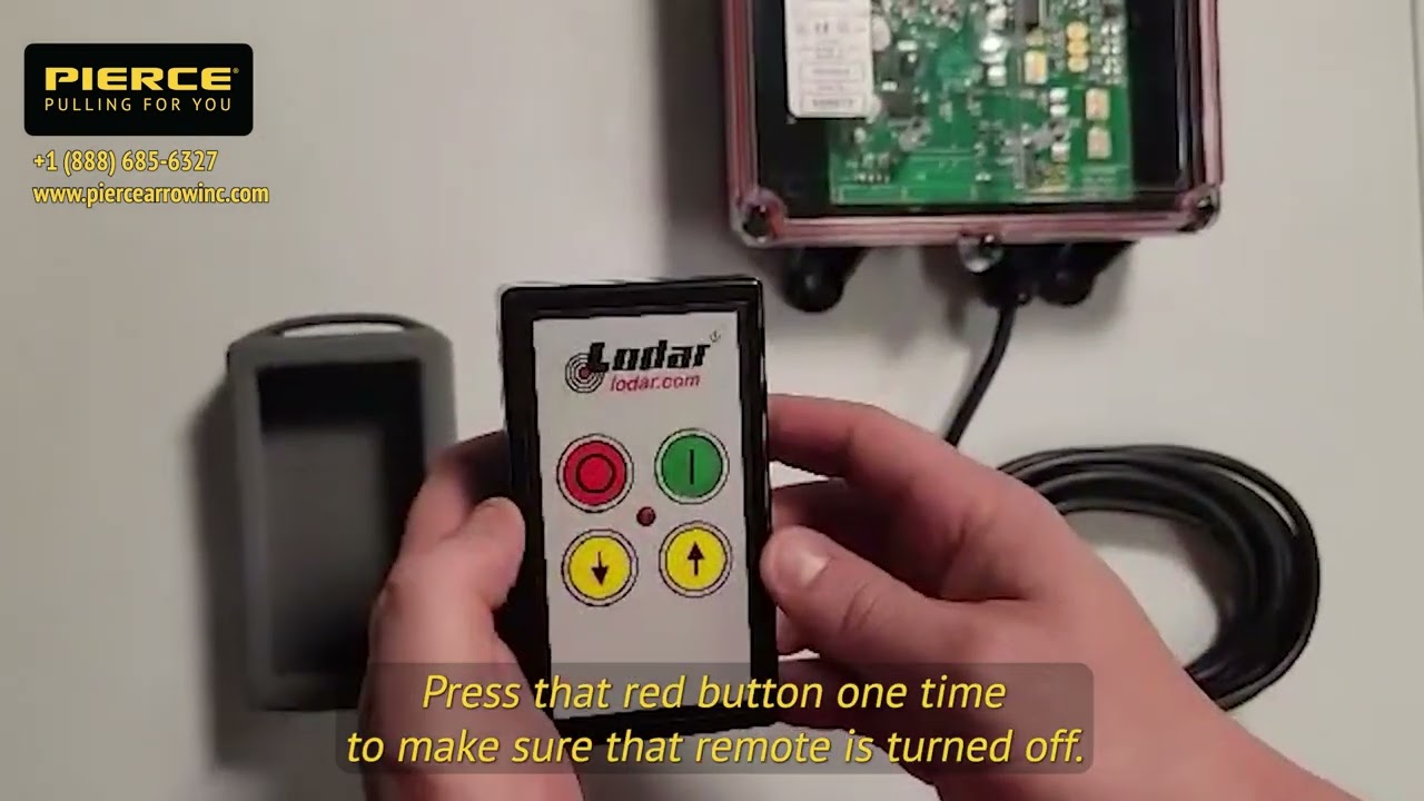 Pairing the 92 Series Lodar Remote & Transmitter