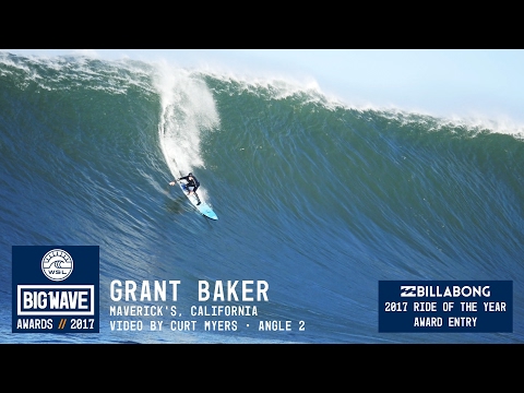 Grant Baker at Maverick's 2  - 2017 Billabong Ride of the Year Entry - WSL Big Wave Awards
