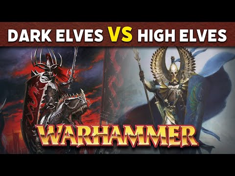 Dark Elves vs High Elves Warhammer Fantasy 6th Edition Battle Report