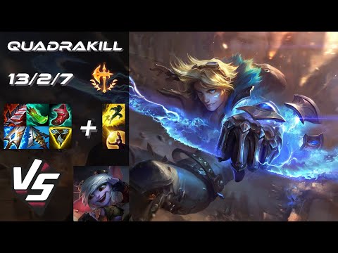 BOTTOM Ezreal vs Tristana [QUADRAKILL] - EU Challenger Patch 14.22