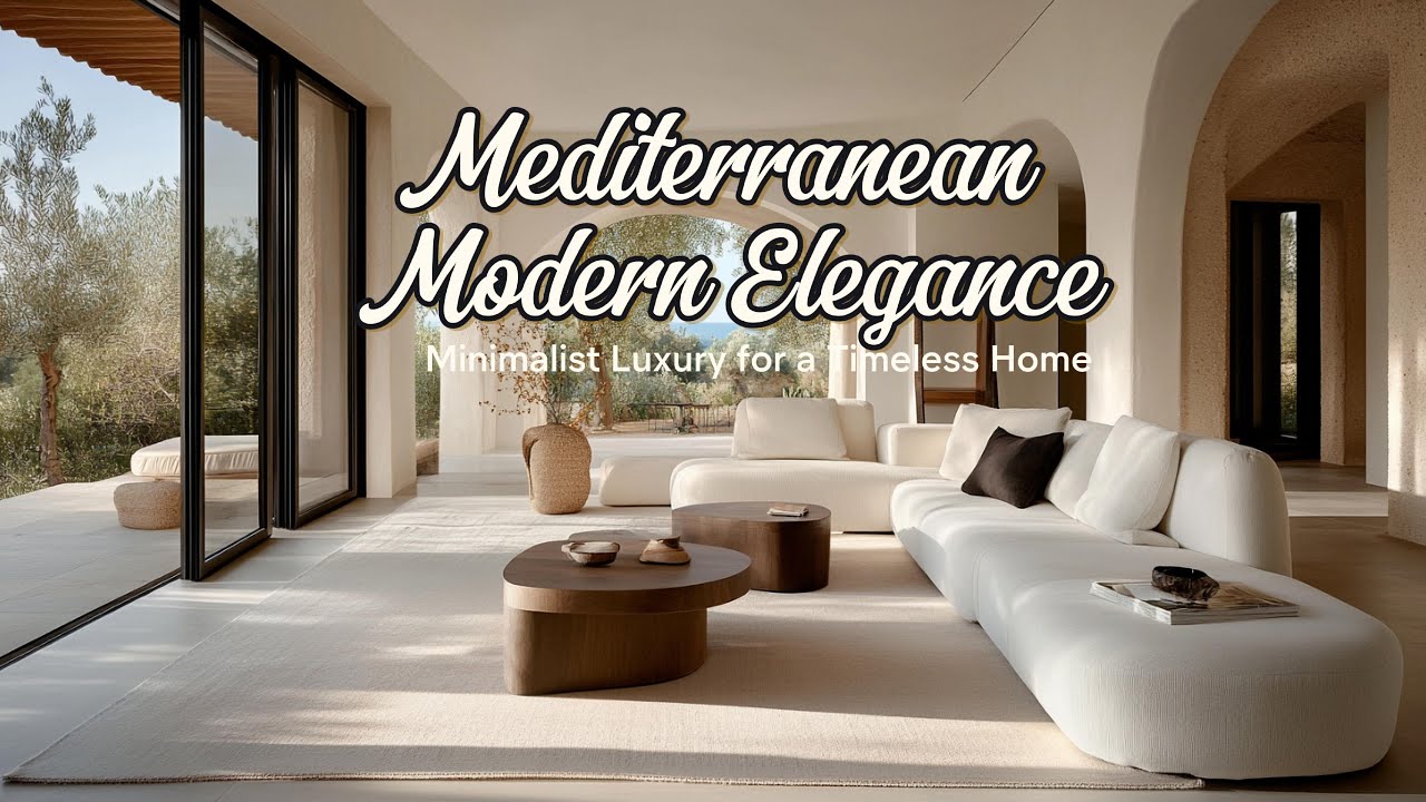 How to Achieve Mediterranean Modern Elegance in Your Home: A Guide to Minimalist Luxury