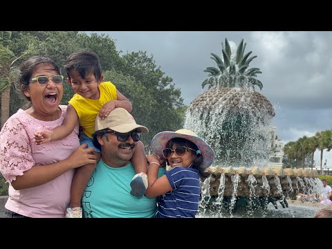 Charleston Beach|| South Carolina wonders || Folly Beach || Pineapple Fountain || USA 2025