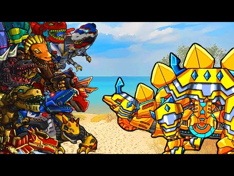 Stego Gold Golden Warrior - Lv 76 - Dino Robot Battle Arena